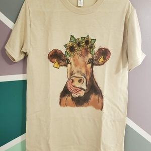 Sunflower cow shirt